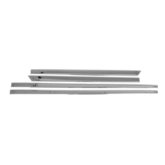 OMAC Side Door Molding Trim Skirt Garnish for Audi A7 2019-2024 Steel Silver 4 Pcs 1134131