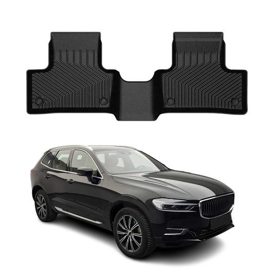 2018-2026 Volvo XC60 Premium Floor Mats Liners Second Row Rear Black