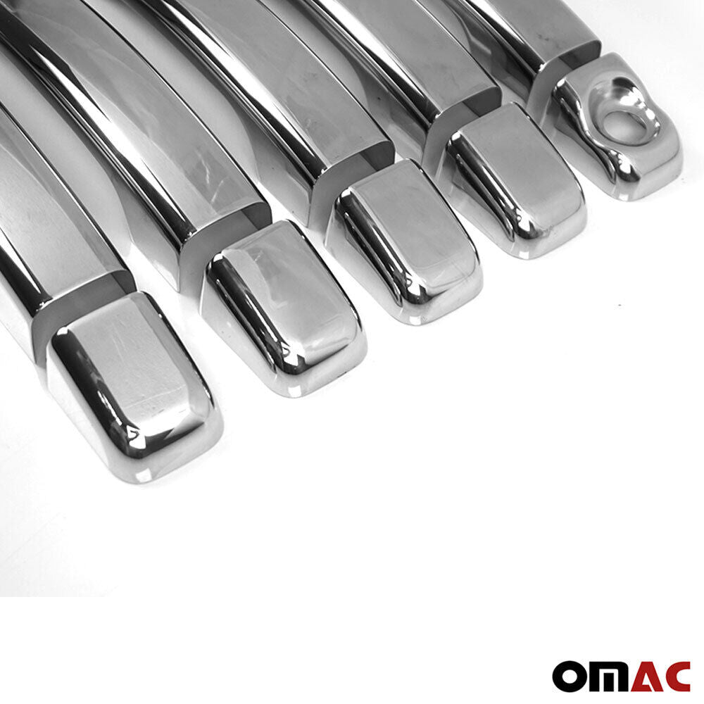 OMAC Car Door Handle Cover Protector for Nissan NV400 2010-2021 Steel Chrome 10 Pcs 6125044