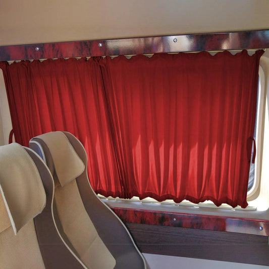 2014-2025 RAM ProMaster L3 Long WB Side Window Curtain Double Sliding Red