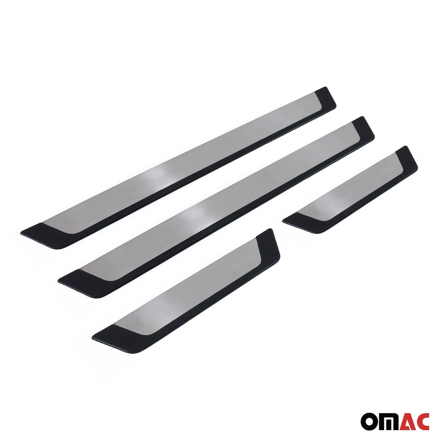 OMAC Door Sill Scuff Plate Scratch Protector for Mitsubishi Lancer 2008-2017 4x Steel 4911091FL