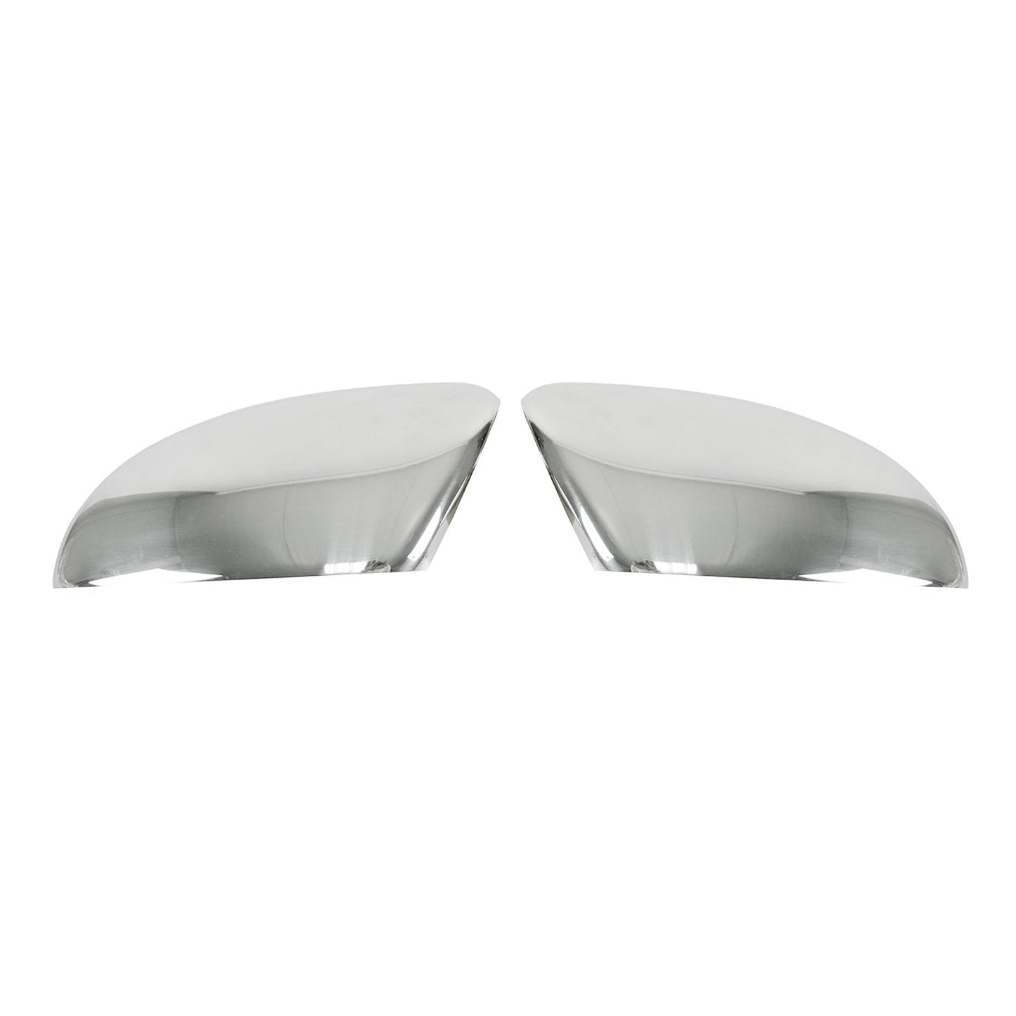 OMAC Side Mirror Cover Caps Fits VW EOS 2012-2016 Steel Silver 2 Pcs U001743