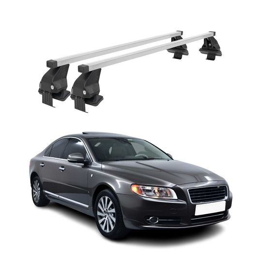 2007-2016 Volvo S80 Roof Rack Cross Bars Silver