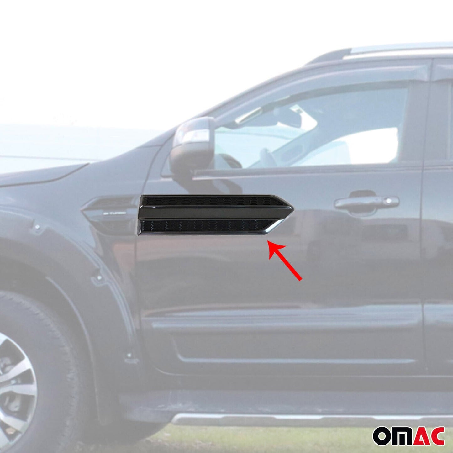 OMAC Side Door Molding for Mercedes-Benz GLC 2016-2023 ABS Body Cladding Trim U029100