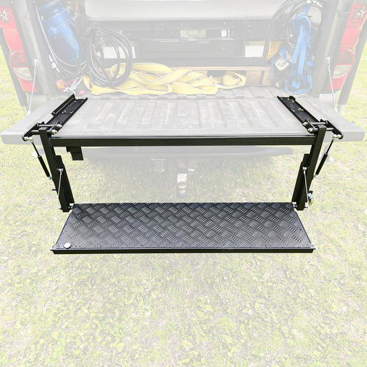 OMAC Foldable Hitch Tailgate Step Truck Bed Step for Chevrolet Silverado Trunk Step U028411
