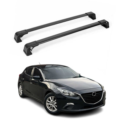 2009-2013 Mazda 3 Sport Speed Roof Rack Cross Bars Black