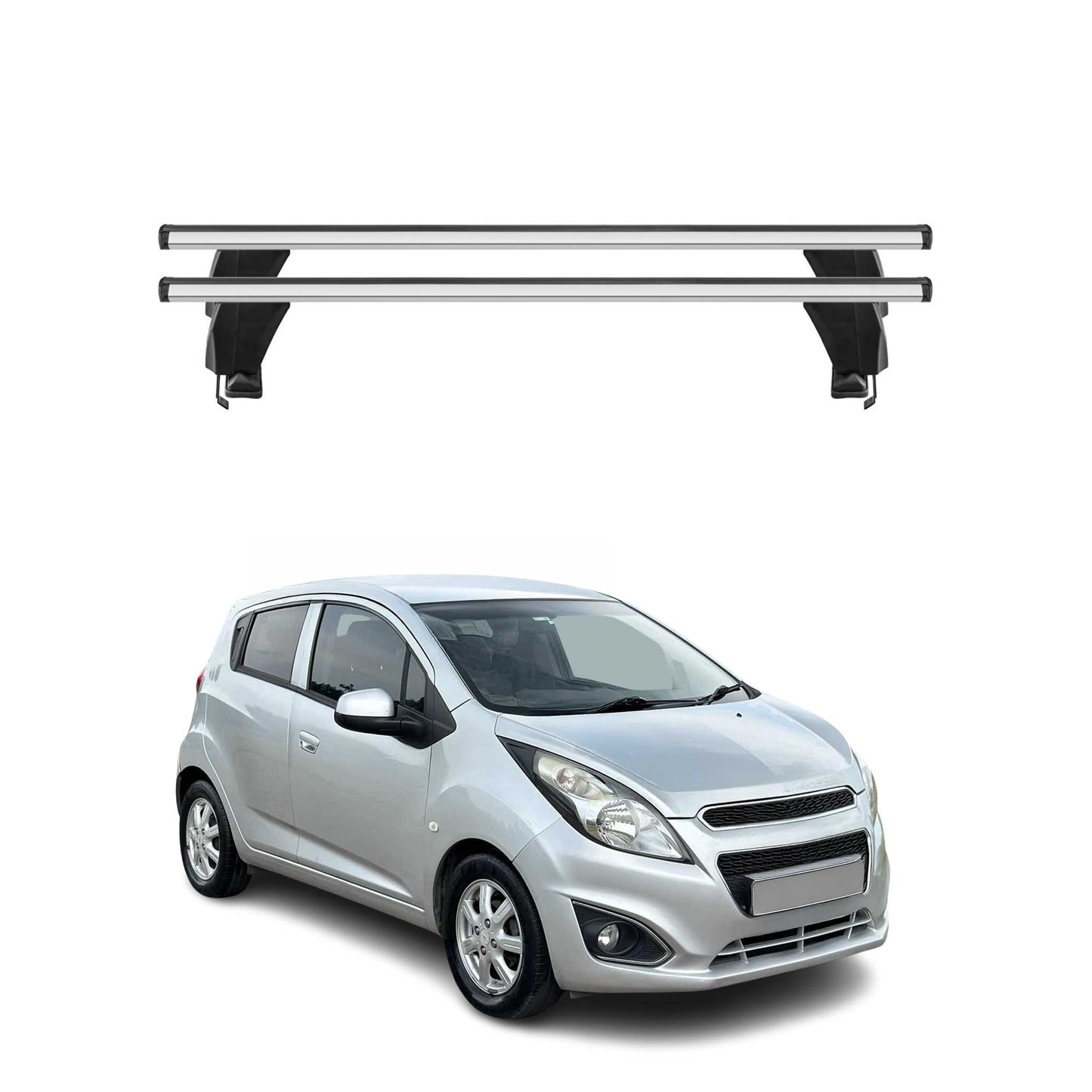 2016-2022 Chevrolet Spark Roof Rack Cross Bars Silver