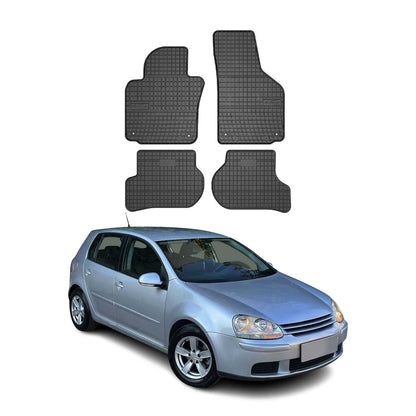 2003-2008 Volkswagen Golf Floor Mats Liners Full Set All Weather Rubber Black