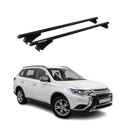 2018-2022 Mitsubishi Outlander PHEV Roof Rack Cross Bars Black