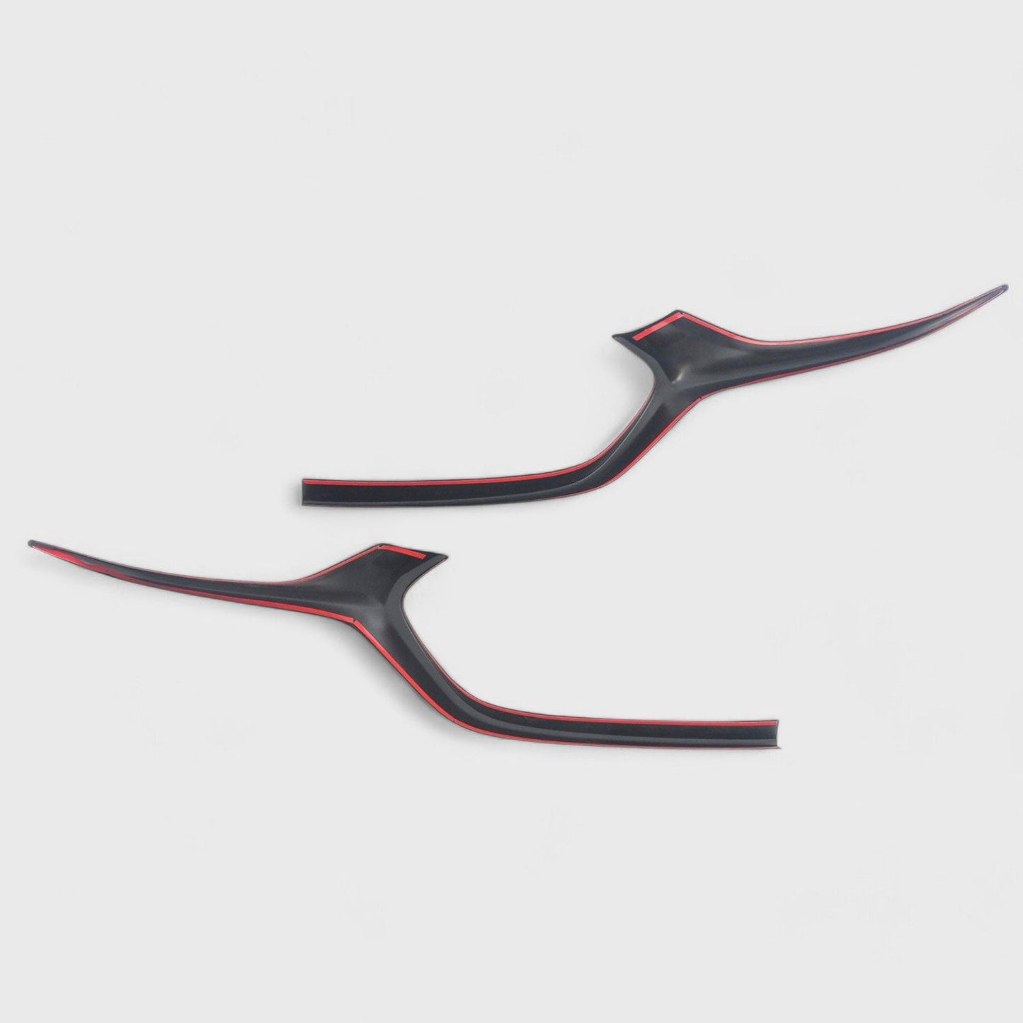 2019-2025 Mazda 3 Grille Overlay Gloss Black 2Pcs ABS Plastic