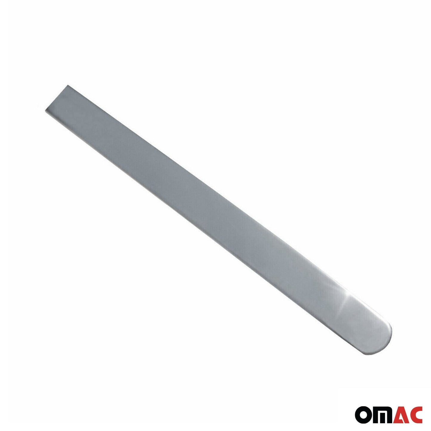 OMAC Front Hood Bonnet Strip Styling Trim for Fiat 500X 2016-2023 Silver Steel 1 Pc 2529082