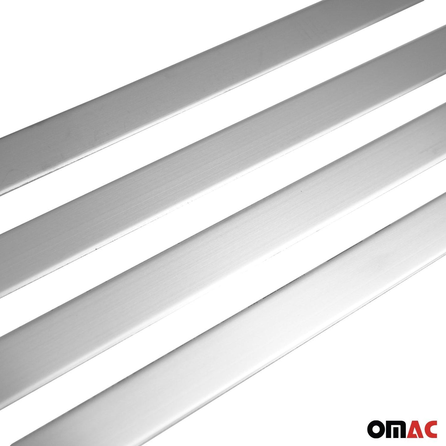 OMAC Side Door Molding Trim Skirt Garnish for Hyundai Tucson 2016-2021 Brushed Steel 3224131T