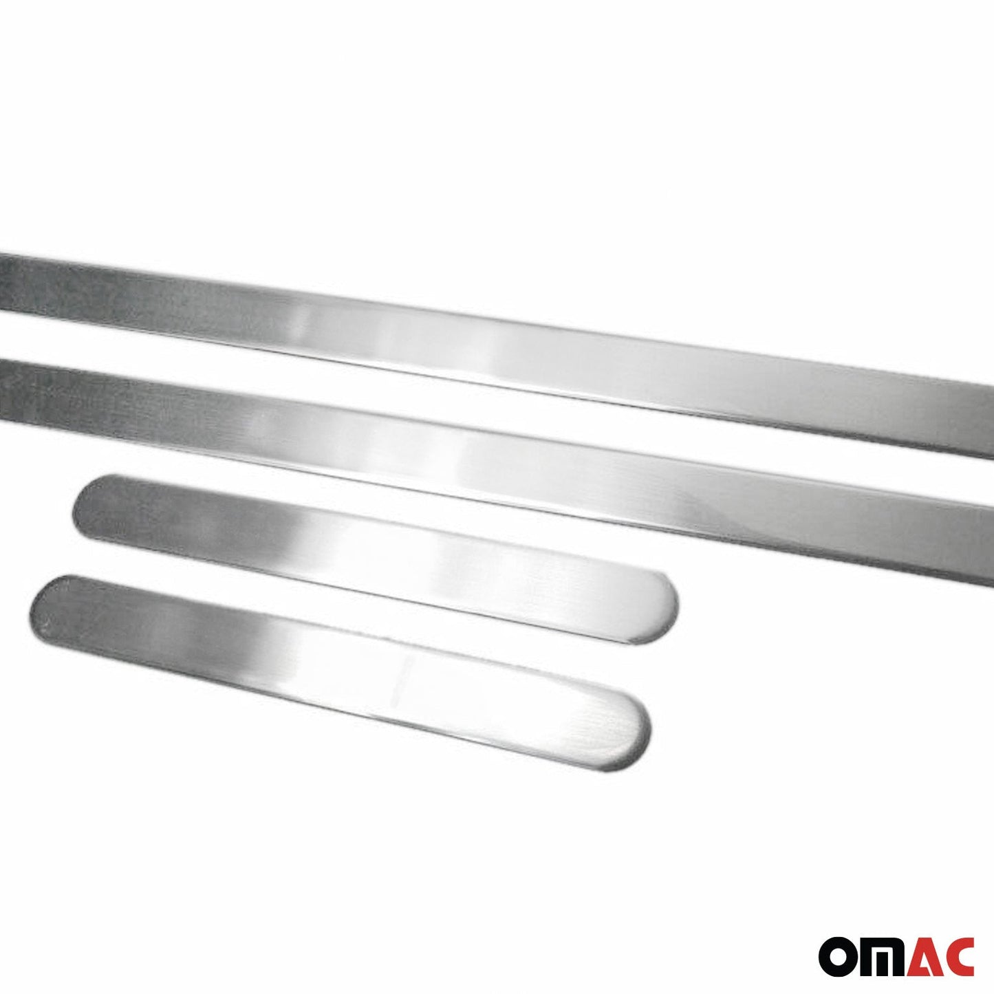 OMAC Door Sill Scuff Plate Scratch Protector for Renault Symbol 2009-2013 Steel 4x 6110091