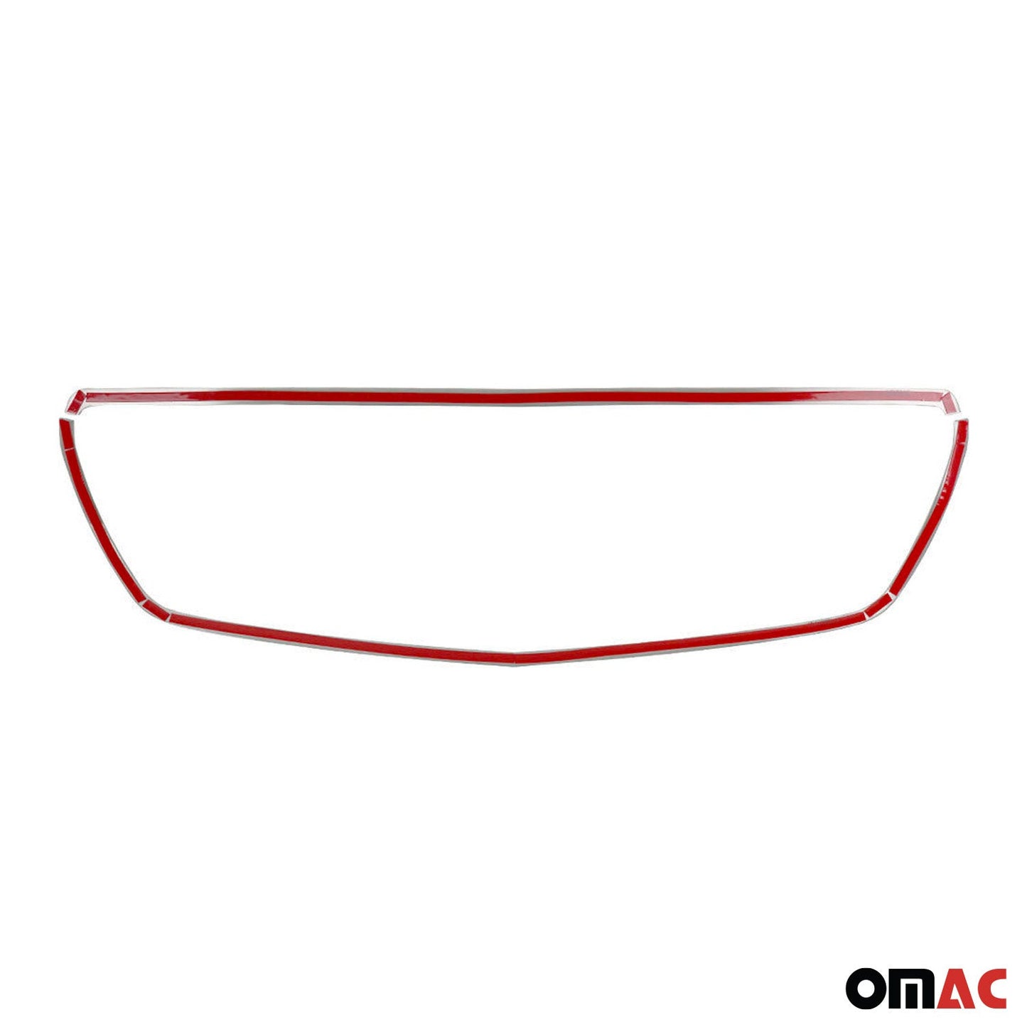 OMAC Front Bumper Grill Trim for Mercedes Sprinter W906 2014-2018 Brushed Steel 2x 4724084T