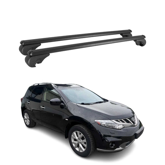 2009-2014 Nissan Murano Roof Rack Cross Bars Black