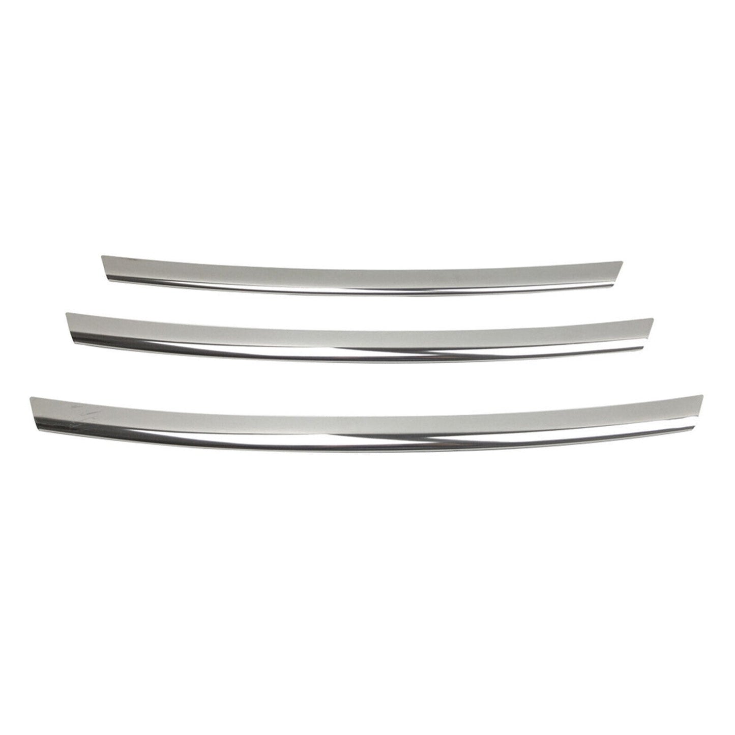 2012-2017 Hyundai Veloster Front Bumper Grill Trim Molding Stainless Steel Silver 3Pcs