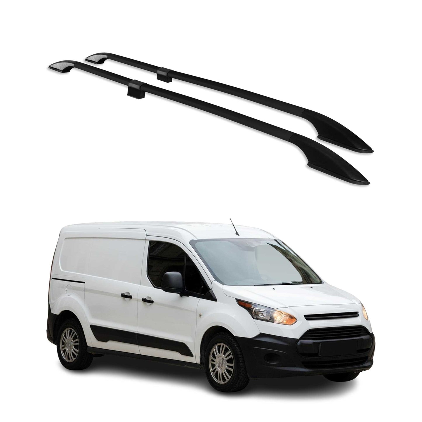 2014-2023 Ford Transit Connect XLT L2 Roof Rack Rails Side Rails Black