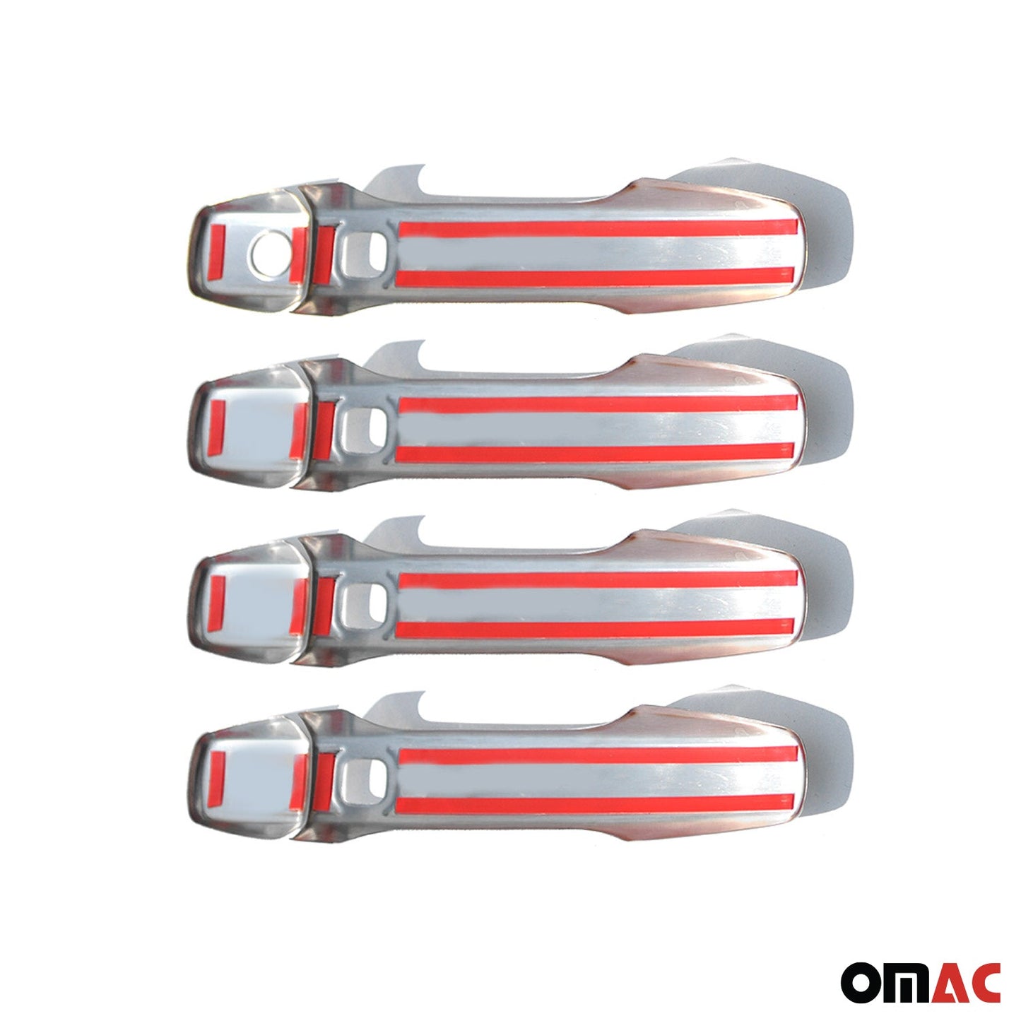 OMAC Car Door Handle Cover Protector for Lexus LX 570 2016-2021 Steel Chrome 8 Pcs U006026