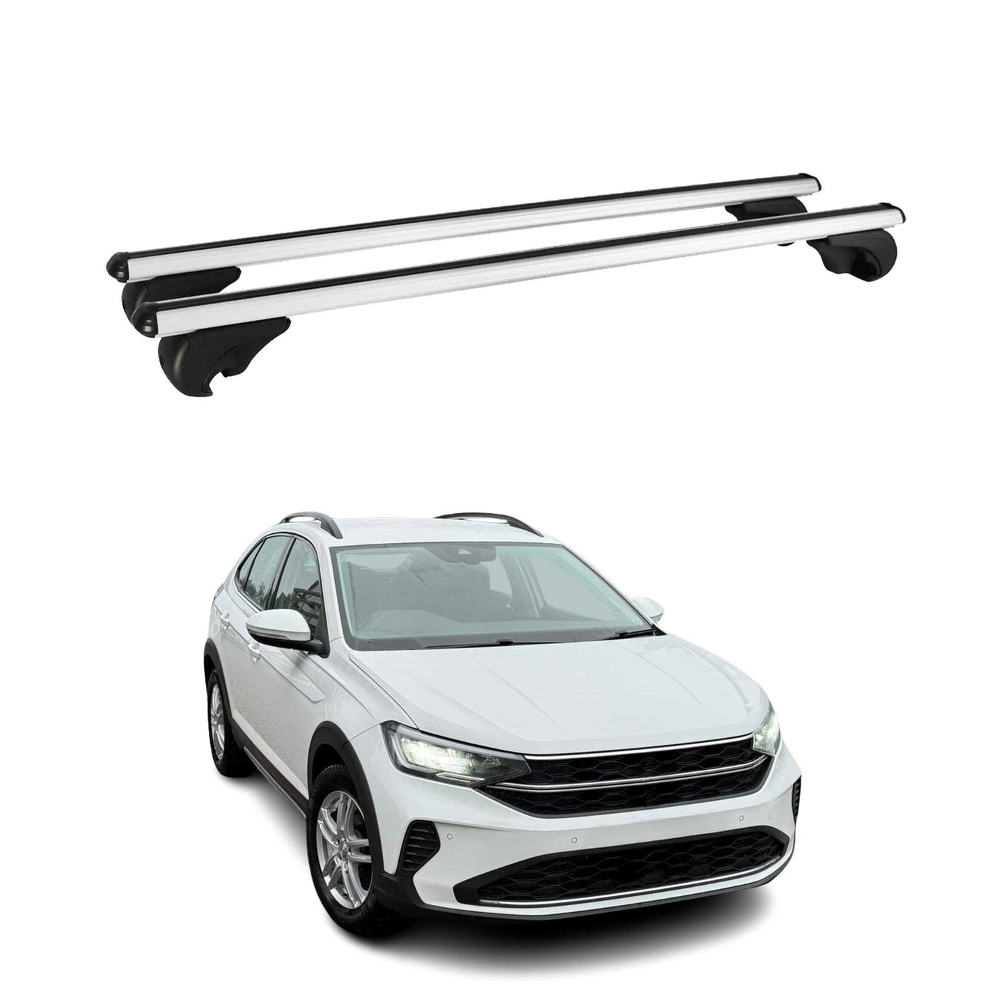 2020-2024 VW Nivus Roof Rack Cross Bars Silver