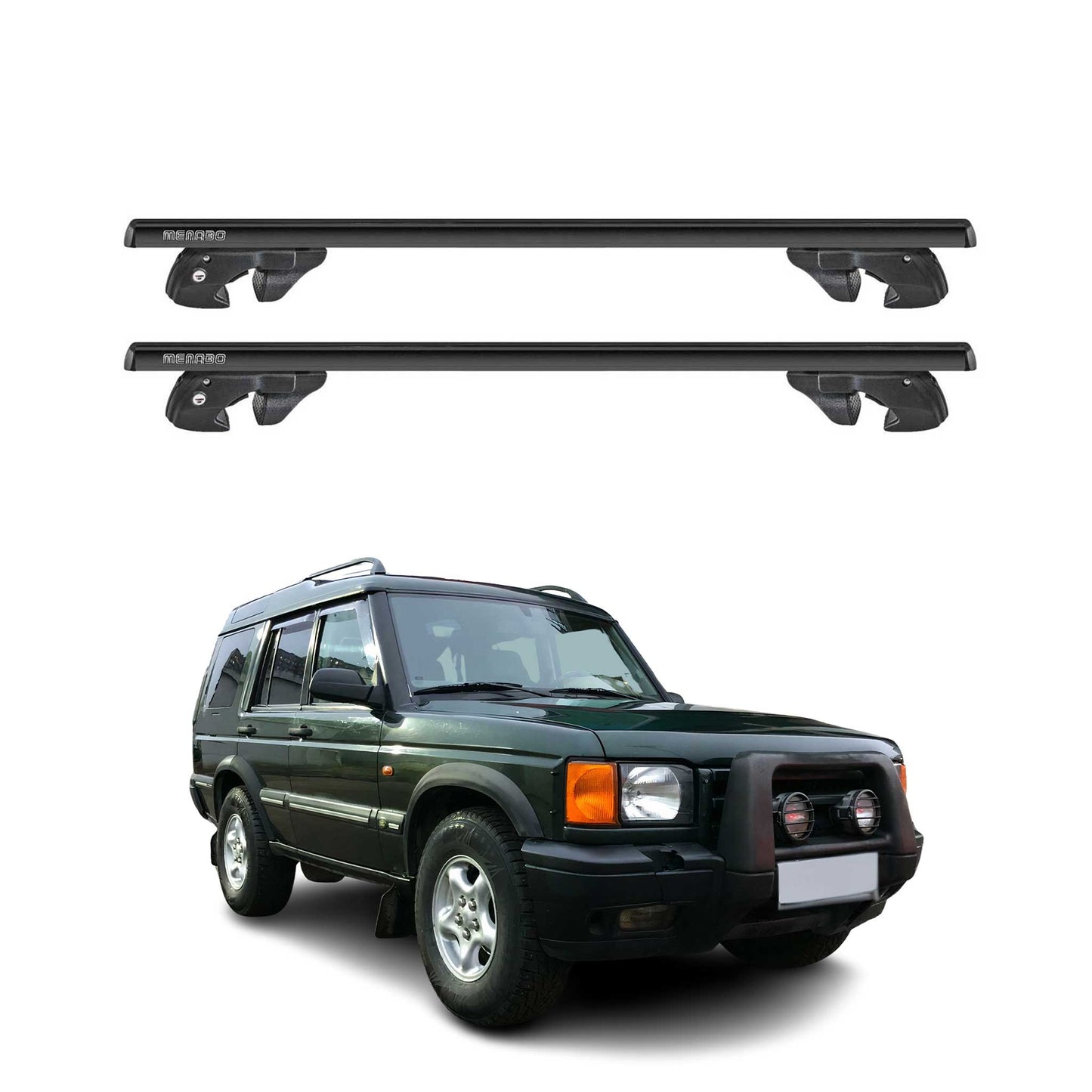 1998-2002 Land Rover Discovery Roof Rack Cross Bars Black