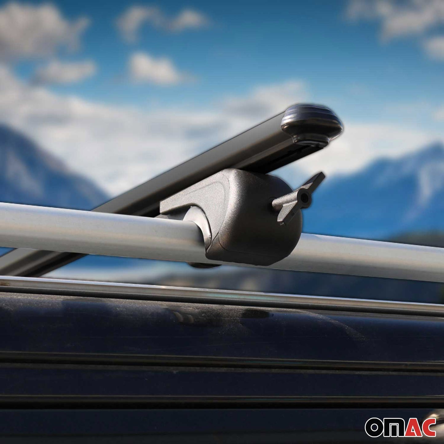 OMAC Lockable Roof Rack Cross Bars Carrier for Acura TSX Sport Wagon 2011-2014 Black 10029696929MB
