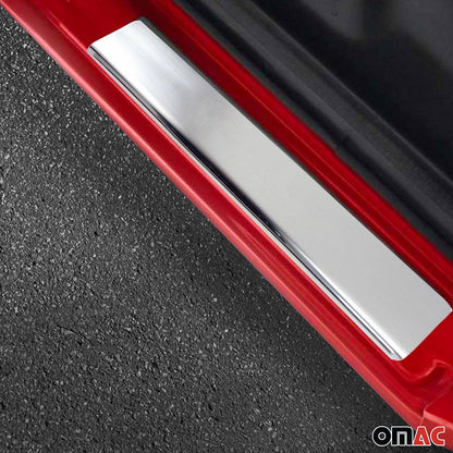 OMAC Door Sill Scuff Plate Scratch Protector for Ford Transit Connect 2010-2013 Steel 2620092N