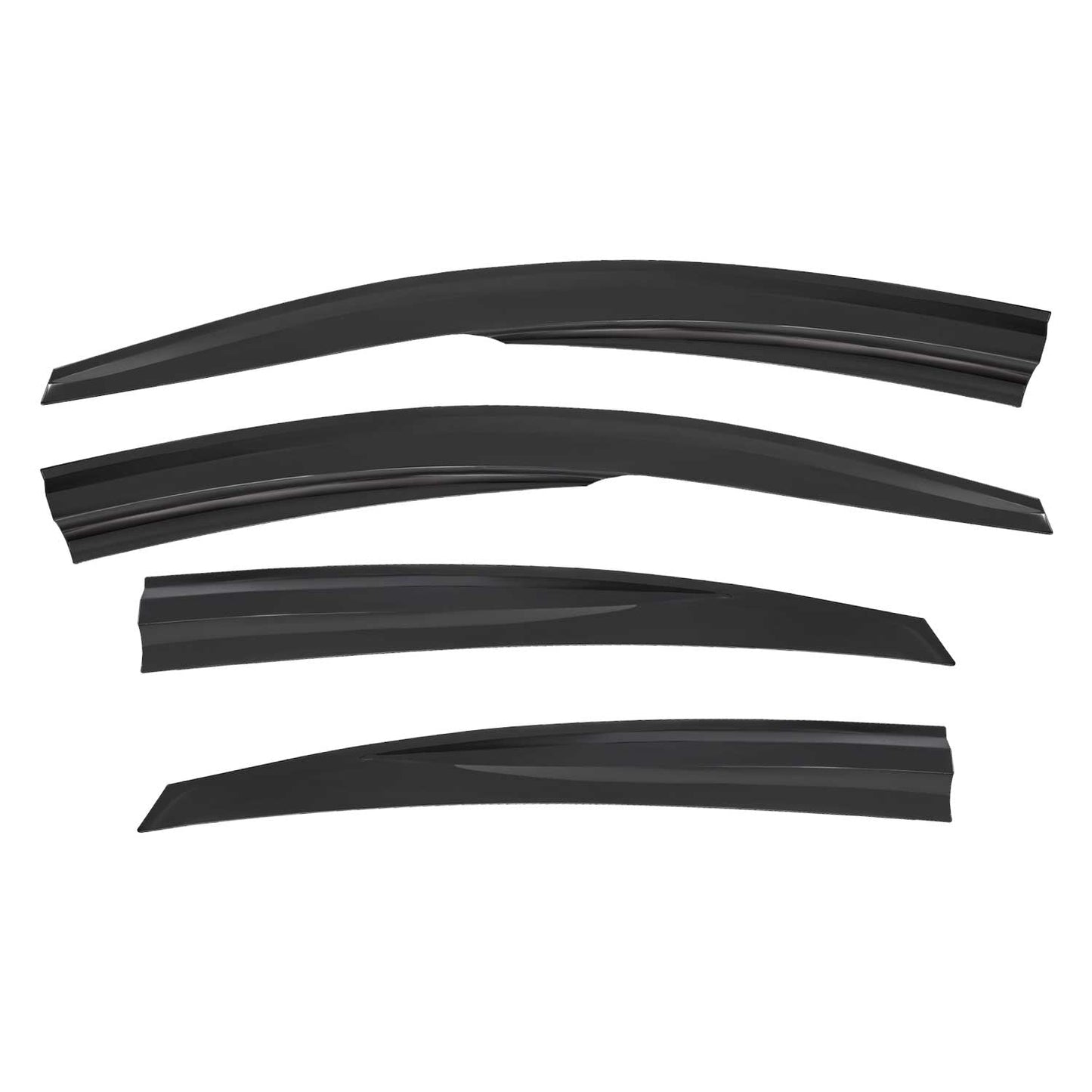 2012-2017 Hyundai Accent Window Visor Vent Rain Deflector 4Pcs Smoke