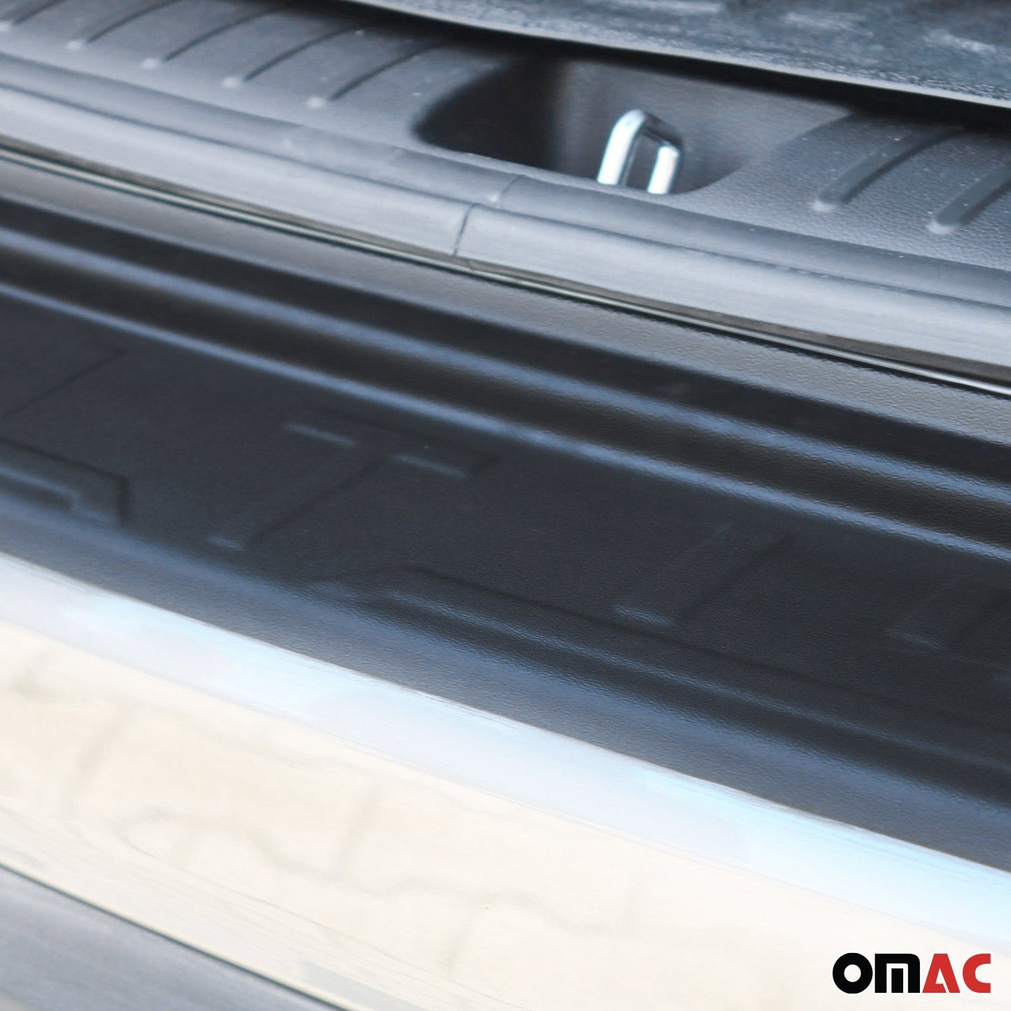 OMAC Rear Bumper Sill Cover Protector Guard for Hyundai Tucson 2019-2021 Matte Black OMAC3224093FPT