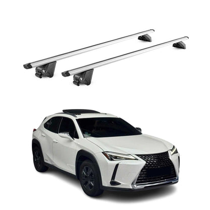 2019-2025 Lexus UX200 UX250h Roof Rack Cross Bars Silver Carrier 2 Pcs