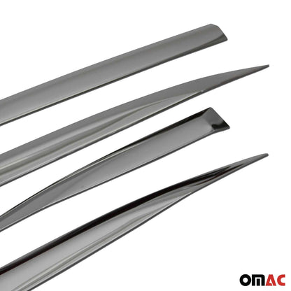 OMAC Side Door Molding Trim Skirt Garnish for Peugeot 3008 2016-2023 Steel Dark 4 Pcs 5719131B