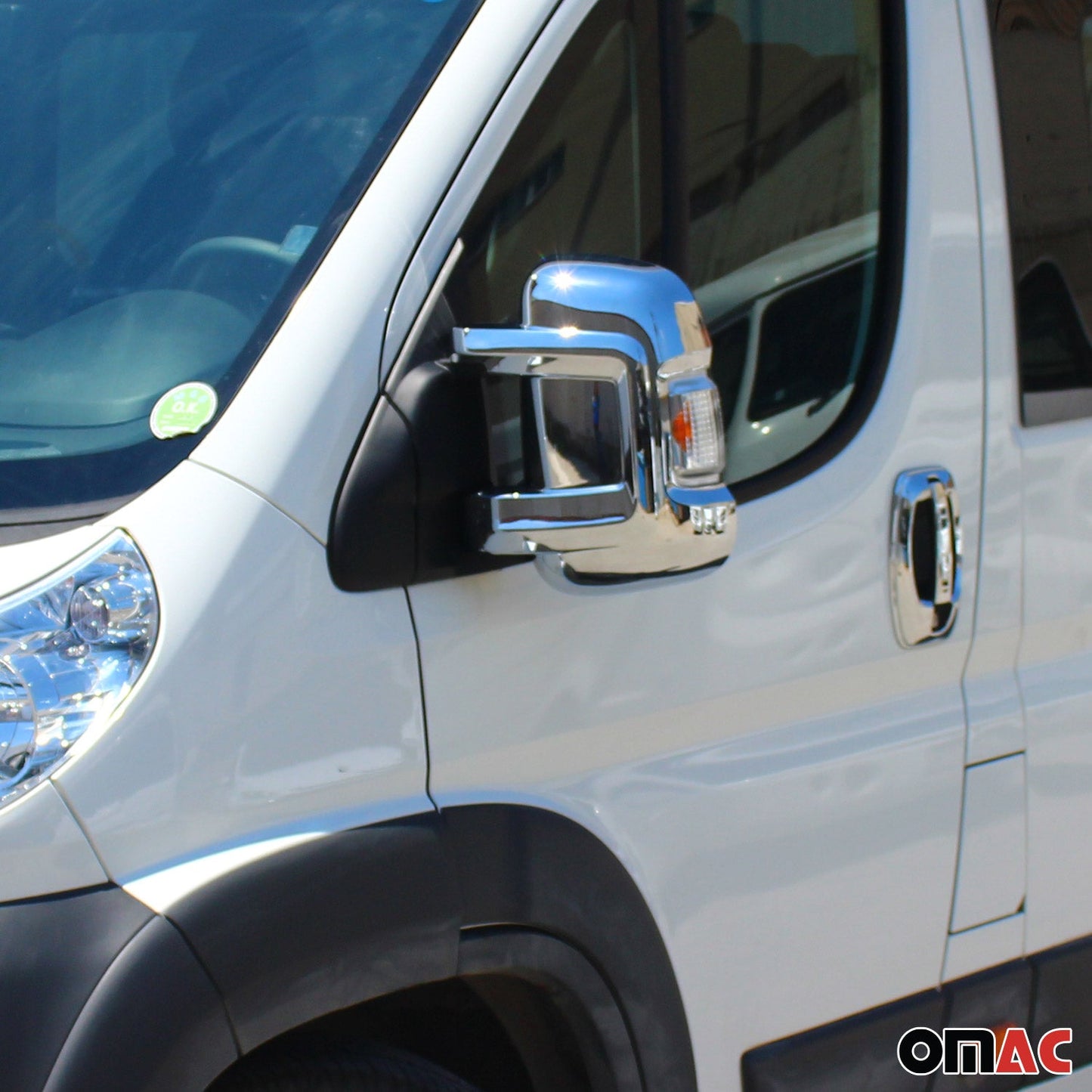 2014-2025 RAM ProMaster Side Mirror Cover Caps Chrome Silver 2 Pcs