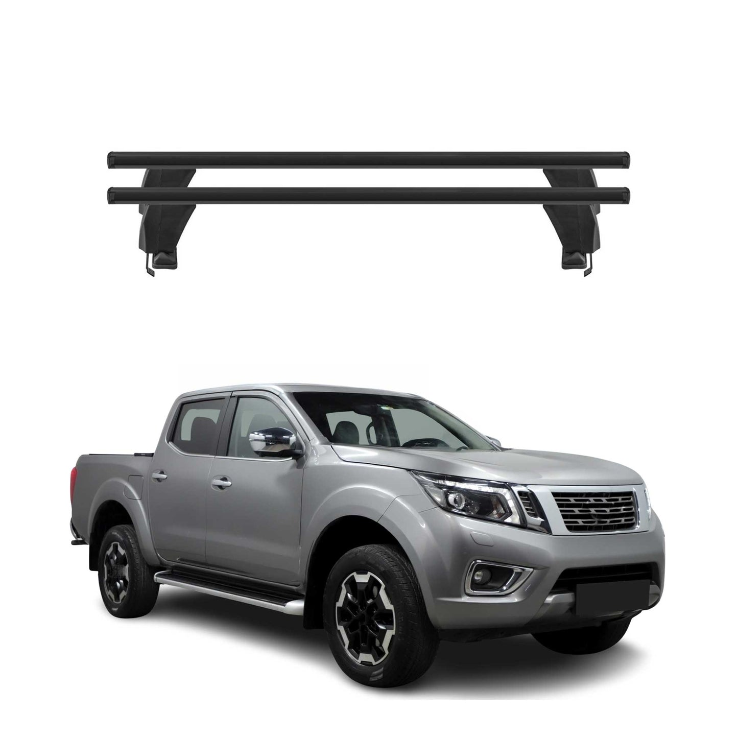 2014-2024 Nissan Navara D23 Roof Rack Cross Bars Black