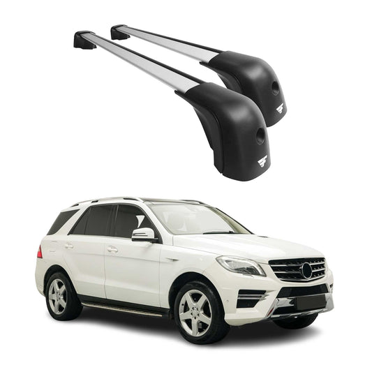 2012-2015 Mercedes ML Class W166 Roof Racks Cross Bars Silver