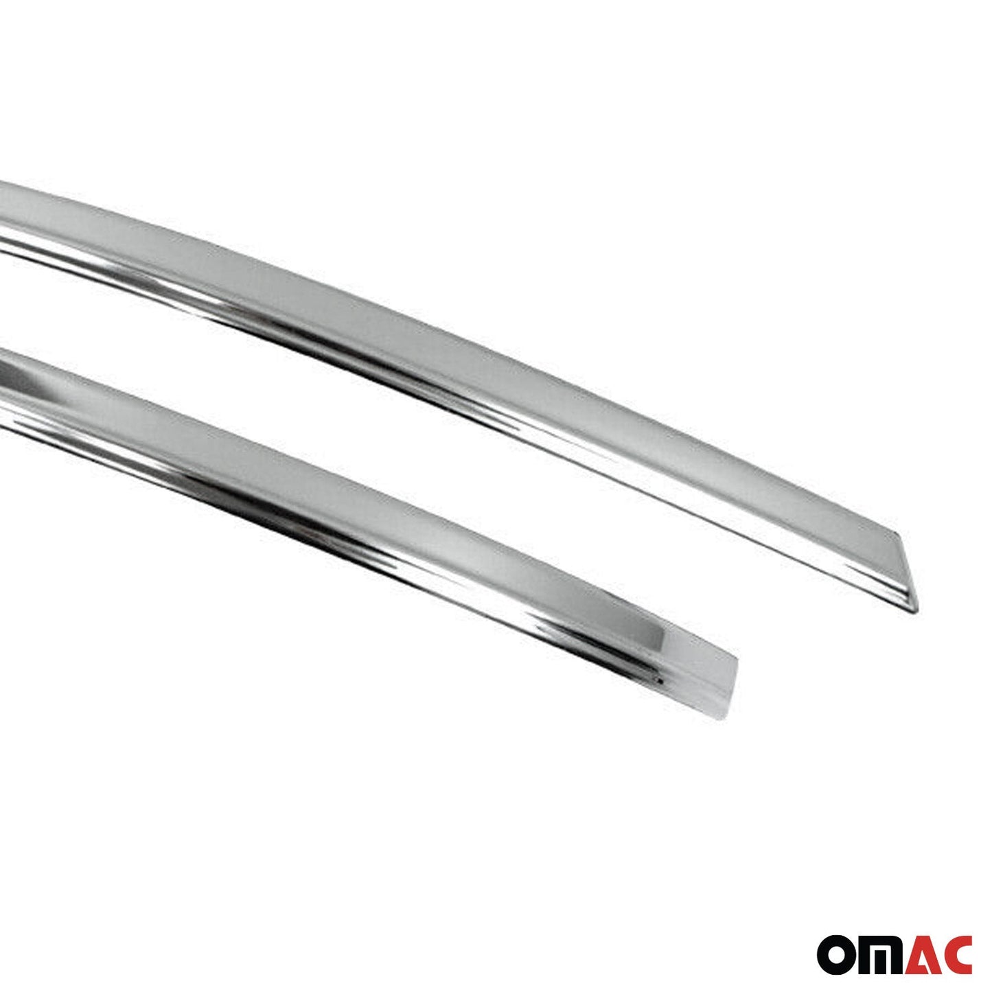 OMAC Side Mirror Cover Trim Fits VW T5 Transporter 2010-2015 Steel Silver 2 Pcs 7530115