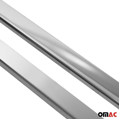 OMAC Side Door Molding Trim for Ford Transit Connect 2010-2013 Steel Silver 2x 2620138