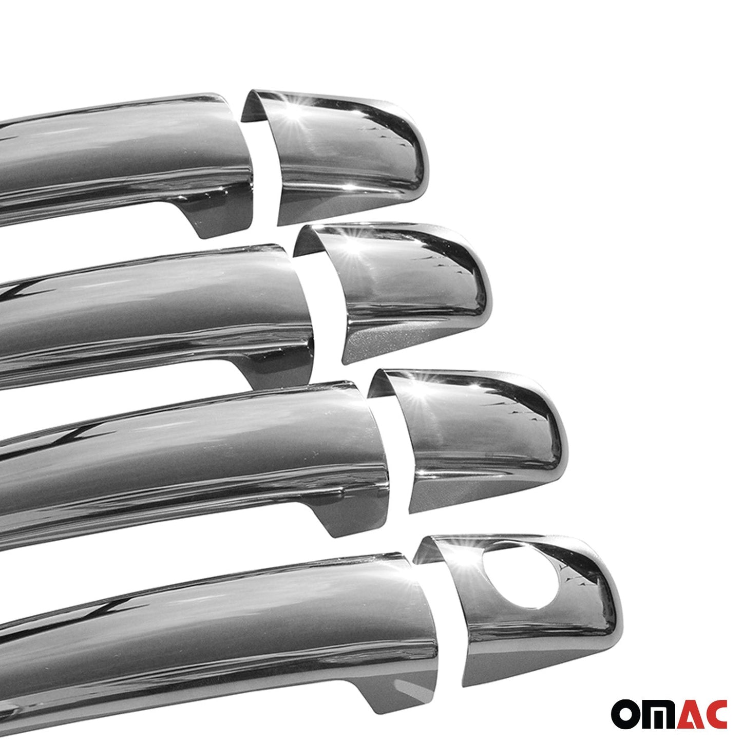 OMAC Chrome Side Door Handle Cover Fits Citroen C4 2004-2010 S.Steel 8 Pcs 5704041