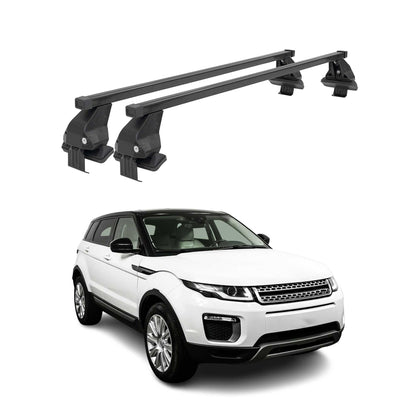 2012-2019 Land Rover Range Rover Evoque Roof Rack Cross Bars Black