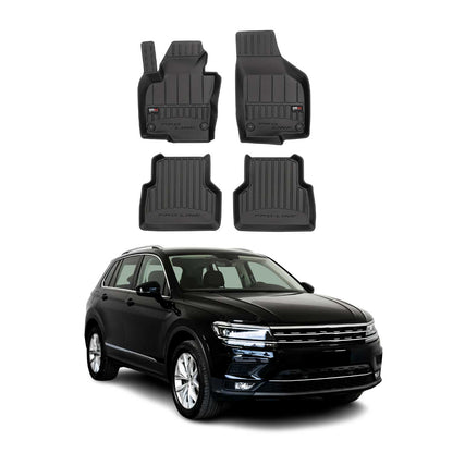 2017-2018 VW Tiguan Limited Premium Floor Mats Liners Full Set All Weather Heavy Duty