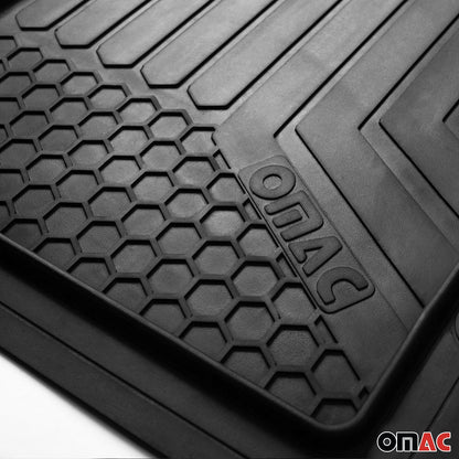 OMAC Trimmable Floor Mats Liner All Weather for Ford Maverick 2022-2024 Black 5Pcs U020445