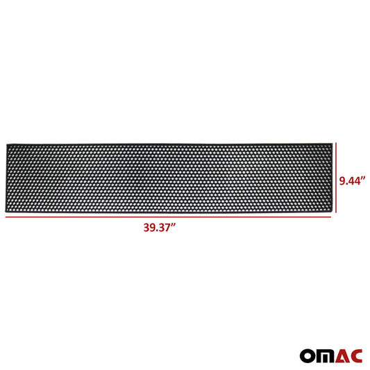 OMAC 39.37"x 9.44" Trimmable Black ABS Plastic Honeycomb Mesh Grill Spoiler Bumper 96100081