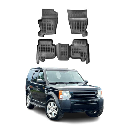 2005-2009 Land Rover LR3 Floor Mats Liners Full Set All Weather Black