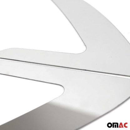 OMAC Side Door Molding Trim Decorative for Jeep Stainless Steel Silver 2 Pcs U022688