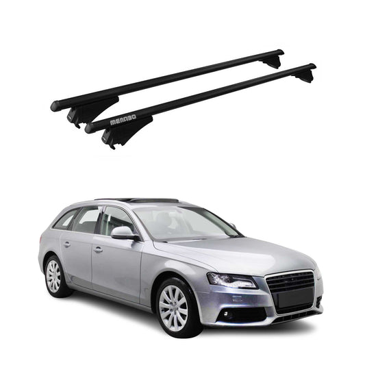 2008-2012 Audi A4 Allroad Roof Rack Cross Bars Black