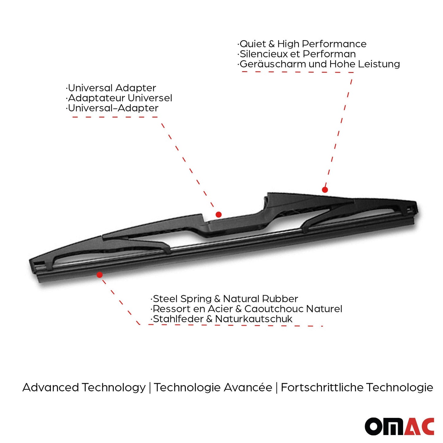 2008-2020 Dodge Grand Caravan Rear Windshield Wiper Blades