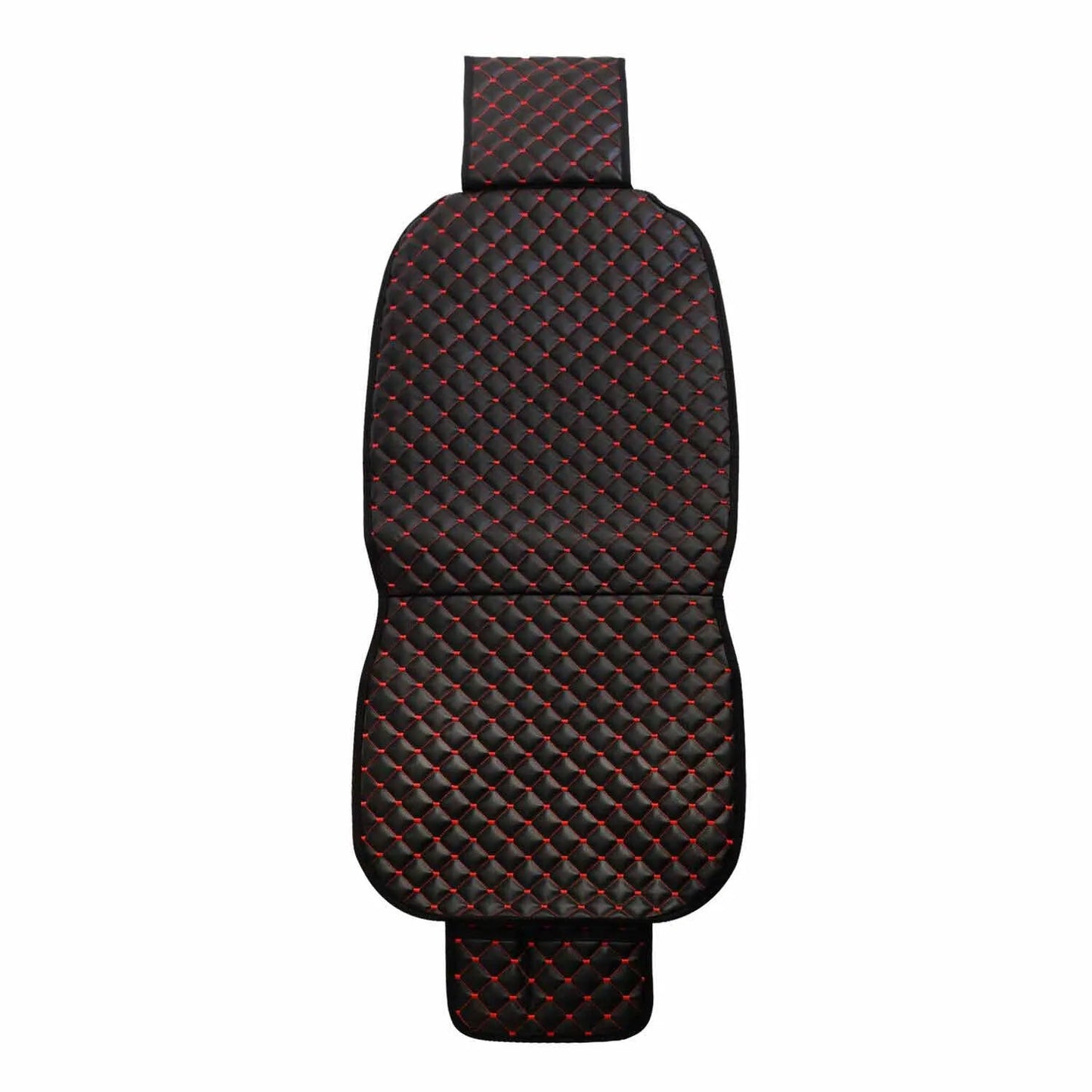 Chevrolet Silverado Leather Breathable Front Seat Cover Pads Black Red 1Pc