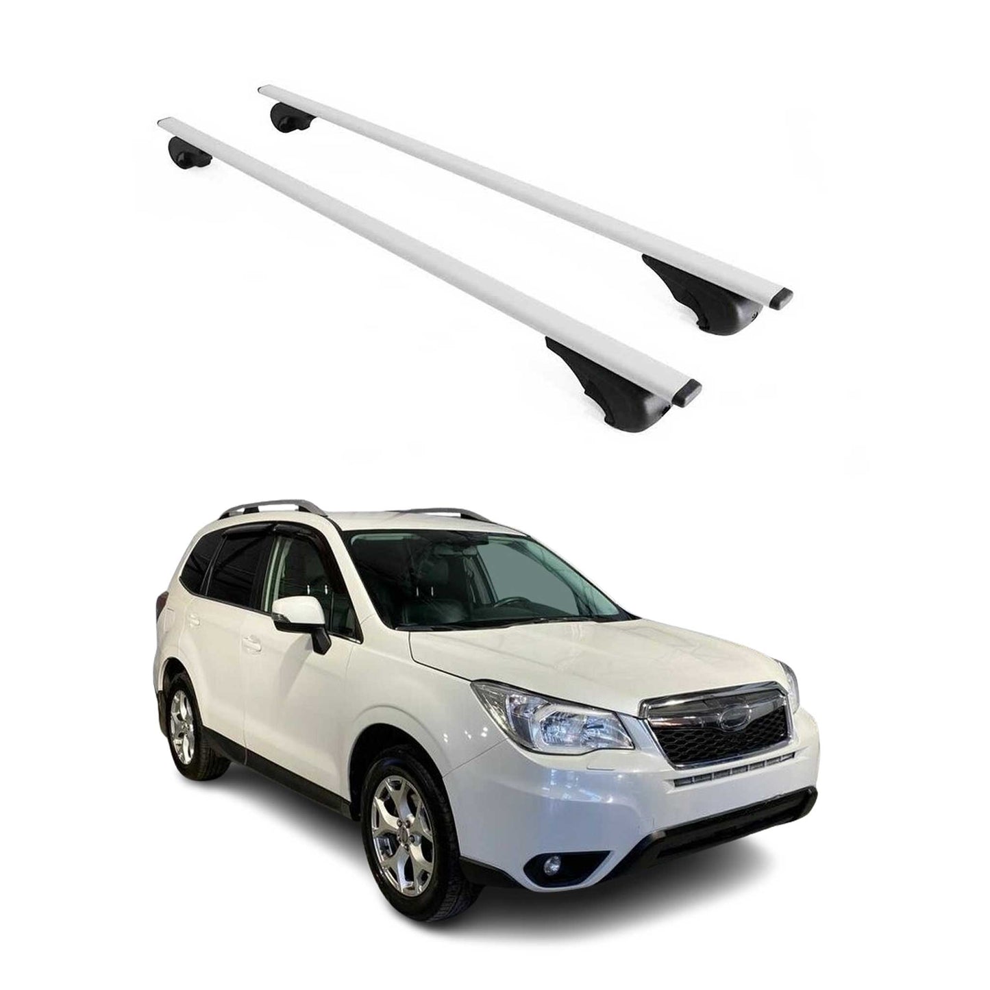 2014-2018 Subaru Forester Roof Rack Cross Bars Silver