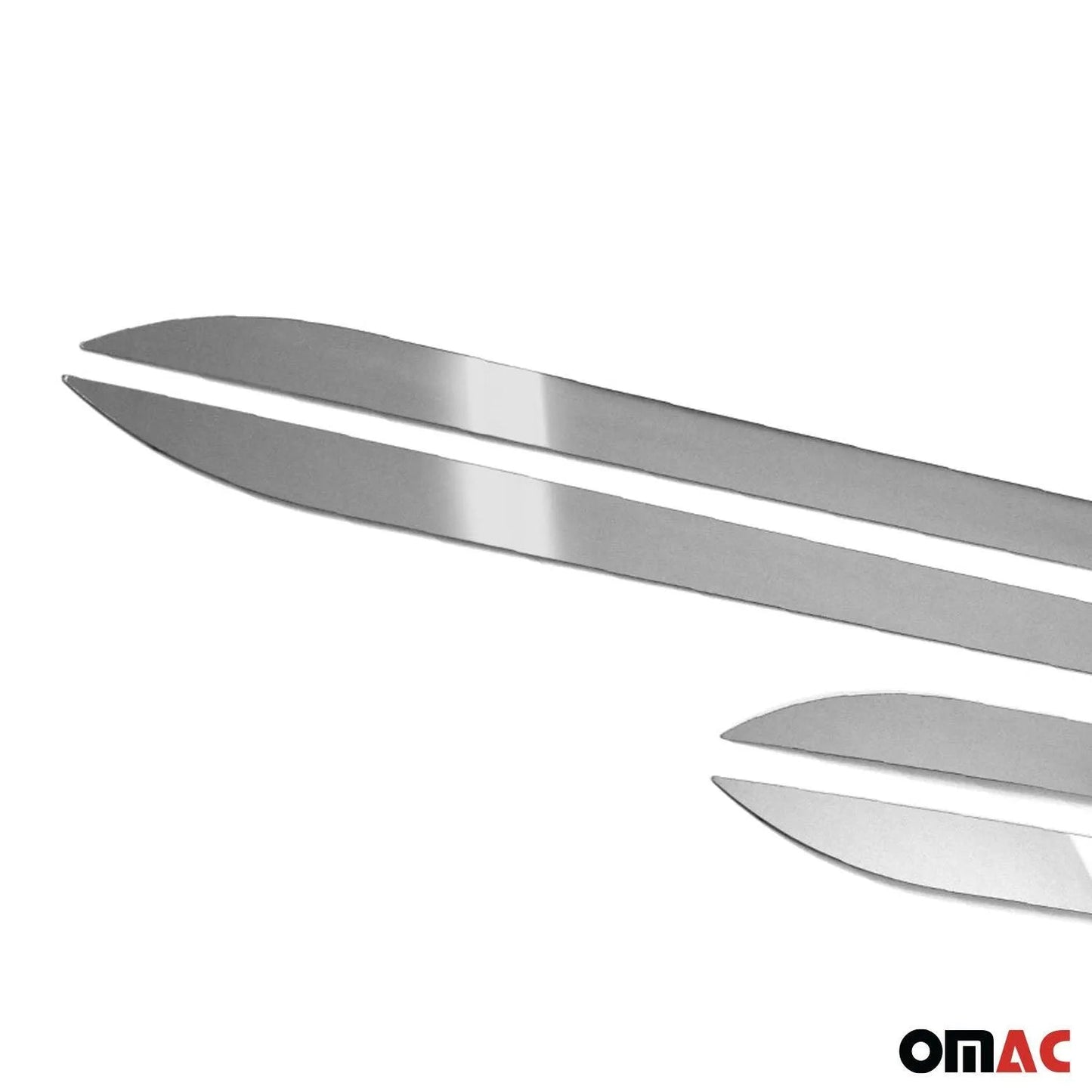 2014-2019 Ford Transit Connect Side Door Molding Trim Stainless Steel Silver 4x