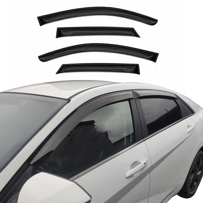 2014-2018 Mazda 3 Window Visor Vent Rain Deflector 4Pcs Smoke