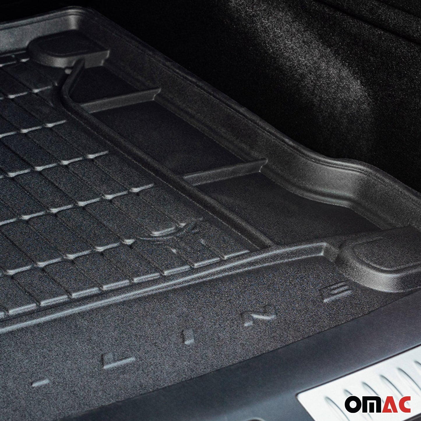 OMAC Premium Cargo Mats Liner for Audi Q3 2013-2018 Upper Trunk All-Weather 1117260