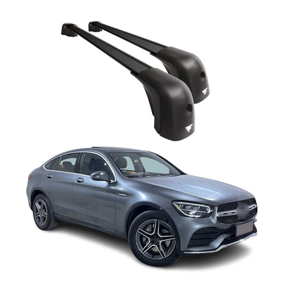 2016-2019 Mercedes GLC Class Coupe C253 Roof Racks Cross Bars Black